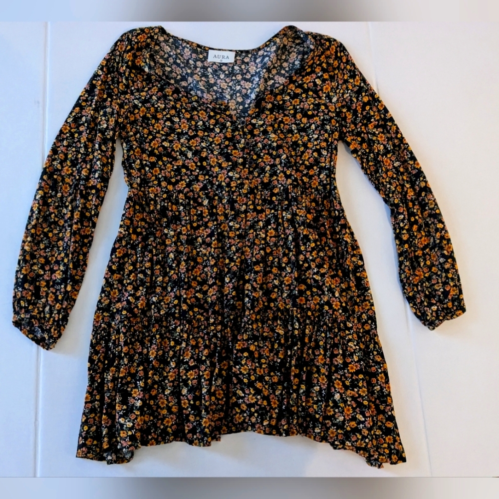 Floral babydoll top S